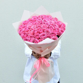 Angel - Pink Roses Bouquet